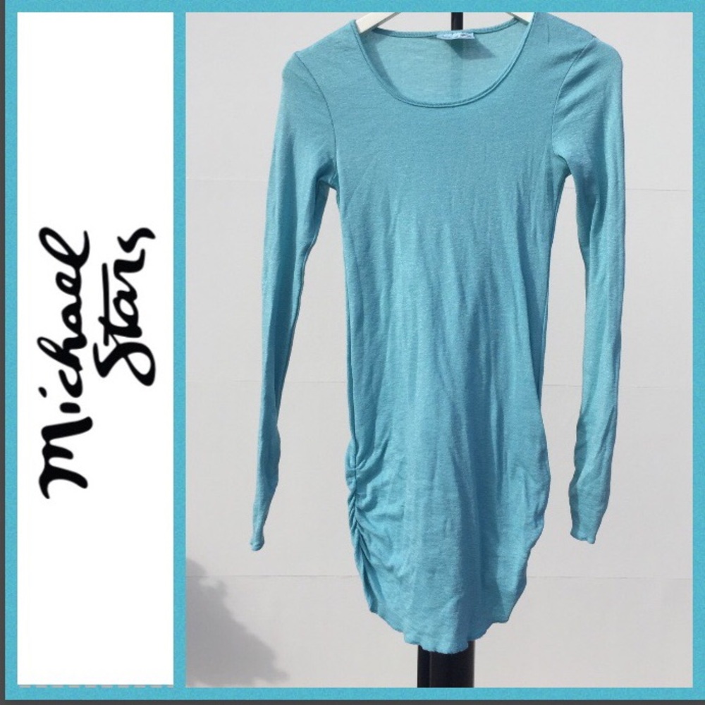 Michael Stars Long Turquoise Shirt